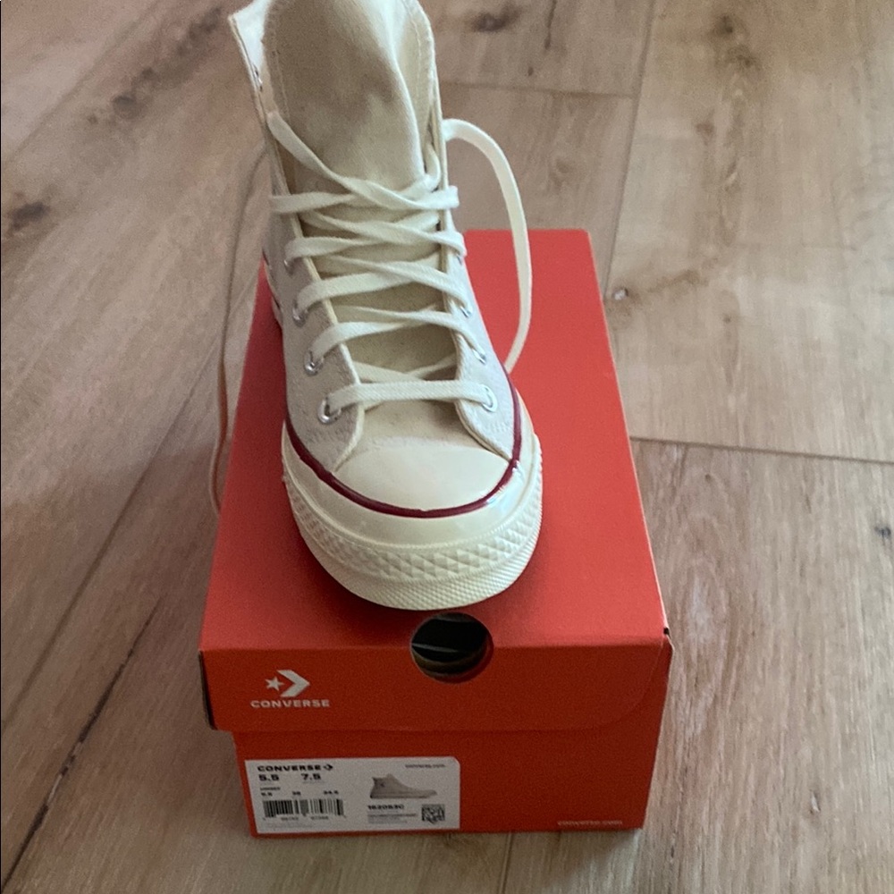 Converse High-Top Sneakers in Off-White